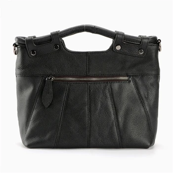 New Casual Style Women Handbags Ladies Simple Thread Genuine Leather Office Bag Crossbody Commuter Bag All-Match Day Clutch Bags