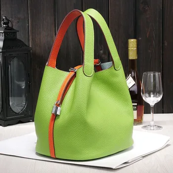 2017 designer Brand Picotin lock bag women's leather handbag bag Cow Leather shoulder bag soft Small female tote bag