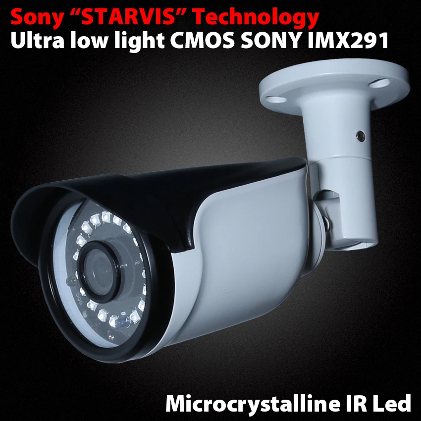 Sony STARVIS CMOS sensor IMX291 ultra low light security camera 1080P waterproof home security IR bullet CCTV Camera