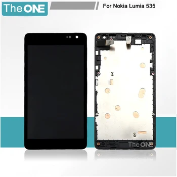 For Nokia lumia 535 N535 RM-1090 LCD Display Touch Screen Assembly with Frame Verison 2C1607 OR Europe Version CT2S1973