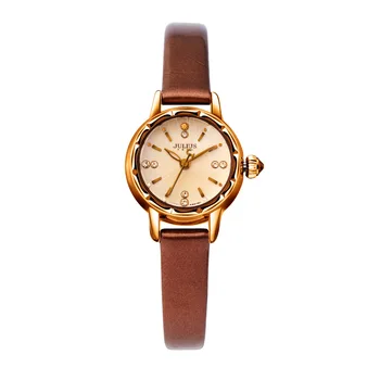 JULIUS New Designer Wristwatch Fashion Leather Quartz Watch Women Watches Silver Rose Gold JA908