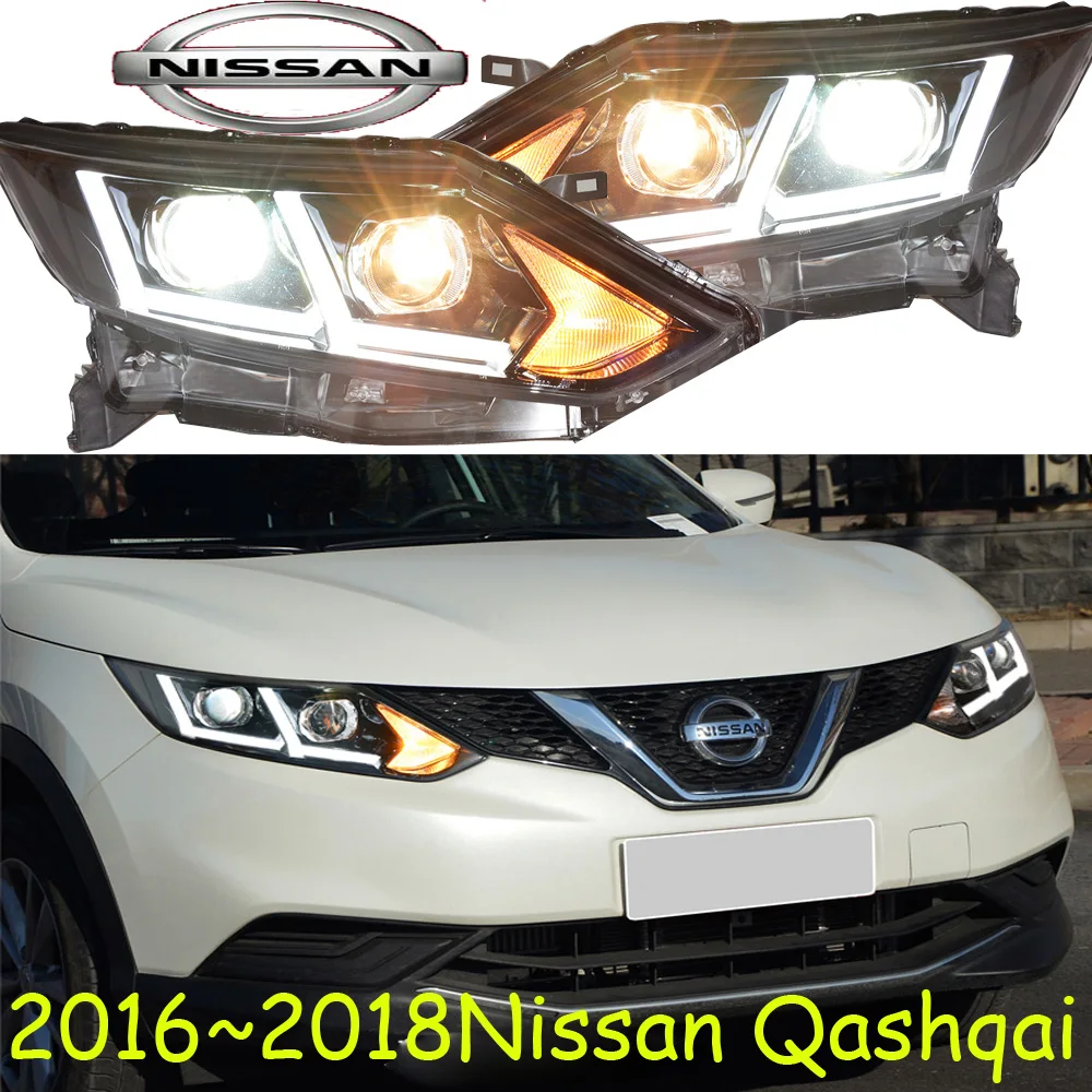 Qashqai headlight,2016 2017 year,! Qashqai fog light,2ps/set+2pcs Aozoom Ballast,LED,TEANA, Qashqai
