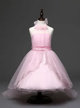 4-12 Years Old Baby Girls Wedding Dress Girl Toddler Dress, Trailing Wedding Girls Party Dress, Princess Costume 7 Colors