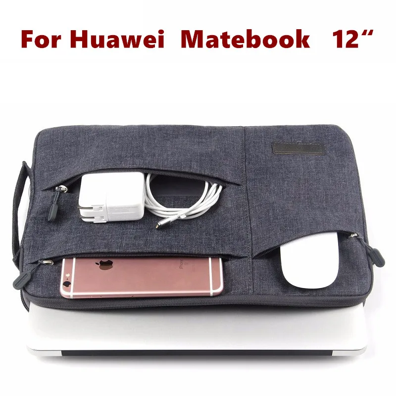 Fashion Sleeve Bag For Huawei MateBook 12 inch HZ-W09 HZ-W19 Tablet Laptop Pouch Case Handbag Protective Skin Cover Stylus Gift