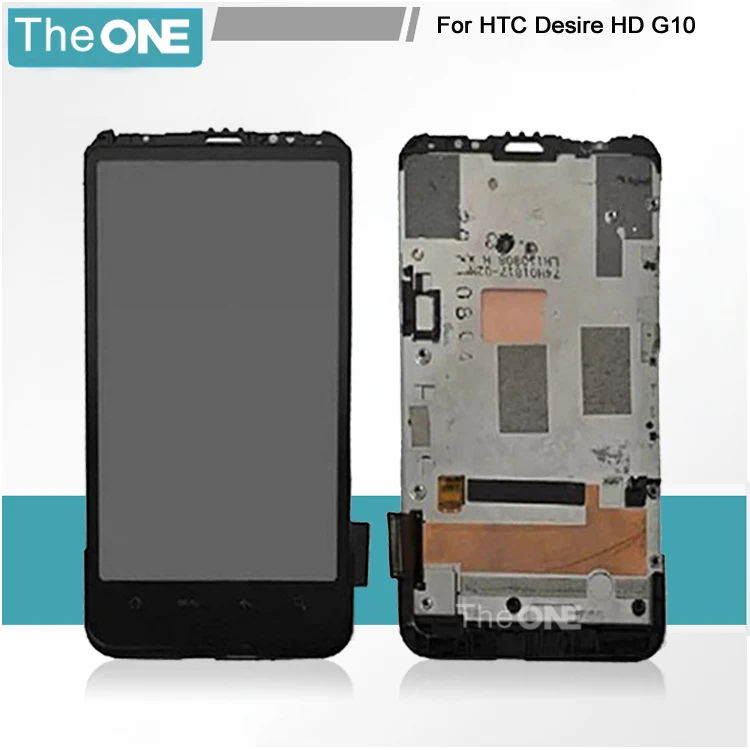 LCD Display & Digitizer touch Screen Glass FOR HTC Desire HD G10 A9191 with frame
