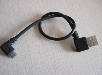 20pcs/lot 90 Degree Right Angle Direction USB Tpye A Male to 5Pin Micro B Male Adapter Data Sync Charge Cable CORD #08