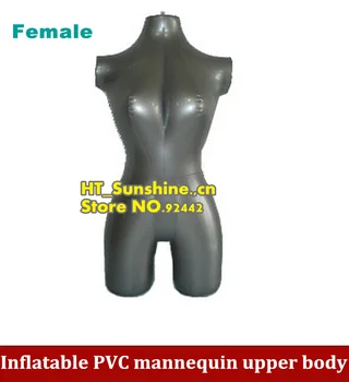 10pcs Wholesale Inflatable PVC mannequin upper body + half lower body, FEMALE mannequin inflated model/clothing display props
