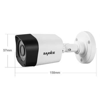 SANNCE 1pcs 720P CCTV Security Camera Indoor Outdoor Waterproof Surveillance Camera with IR Led Night Vision