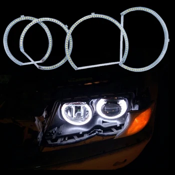 12V LED Angel Eyes Halo ring kit for BMW E53 X5 1999 2000 2001 2002 2003 SMD White headlight Car styling