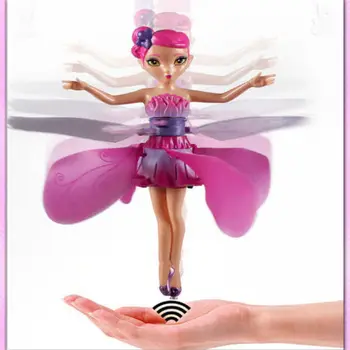 Cute Flying Fairy Toy Magic Doll Infrared Induction Control USB Charger Music Fly Angel Lovely Children Birthday Gift Girls Toys