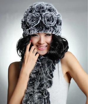 Newest fashion excellent rex rabbit fur hat Genuine Women winter cap beret hat, gift H1267