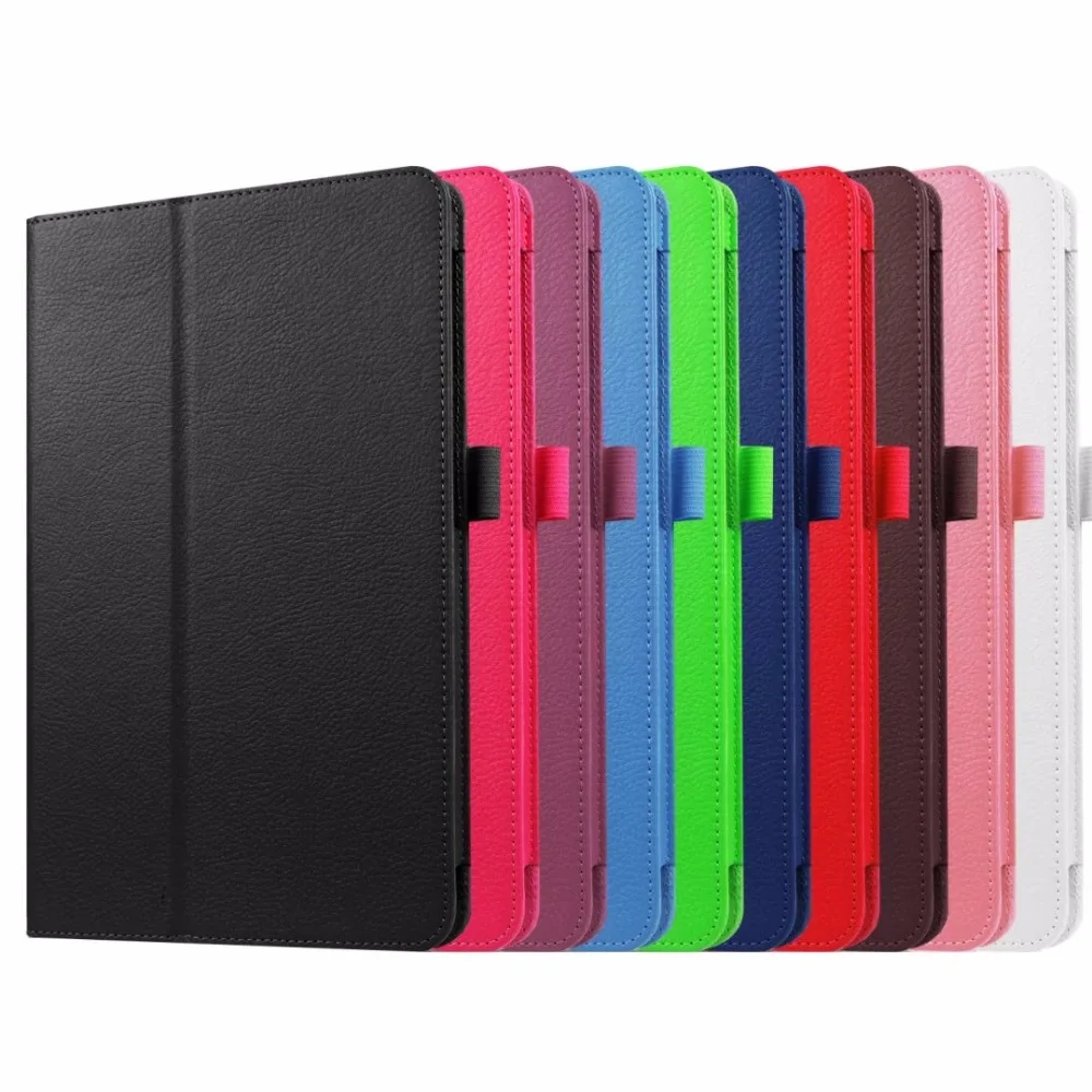 For Samsung Galaxy Tab A 10.1 SM-T580 Case Cover Litchi Pattern Book Flip Folio PU Leather Case for Samsung Tab A 10.1 inch T585
