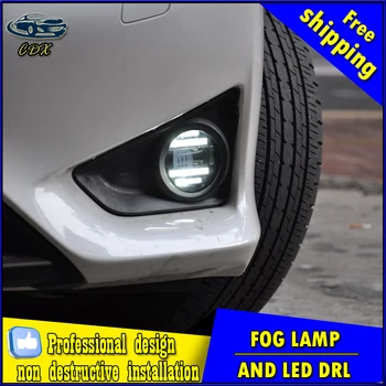 Car-styling LED fog light for Mitsubishi Outlander 2006-2016 LED Fog lamp lens and LED daytime running ligh for car accessories