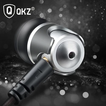 Earphone QKZ DM4 In Ear Earphone Dynamic With Hybrid Unit HIFI Earphone Earbud Headset With MMCX Interface Cable
