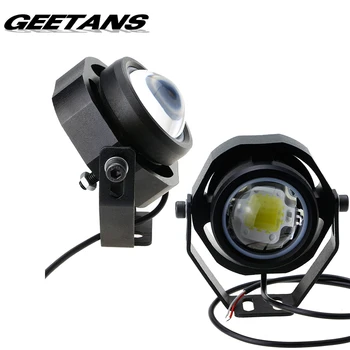 GEETANS 2Pcs 10W 12V 24V LED Work Light Spot/Flood Round LED Offroad Light Lamp Worklight for Motorcycle Car Truck