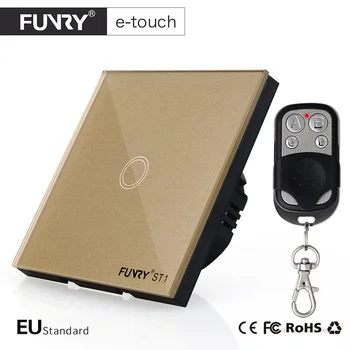 FUNRY EU Standard 1 Gang Remote Switch, Smart Control On-off for Smart Home, Smart Wall Switch,Smart Lamp Switch