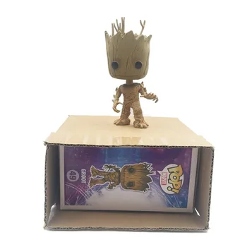 KISSWAWA Funko Pop Groot Fiegure Doll Guardians Of The Galaxy Vinyl Groot Tree Man Collection Toys For Kids Children