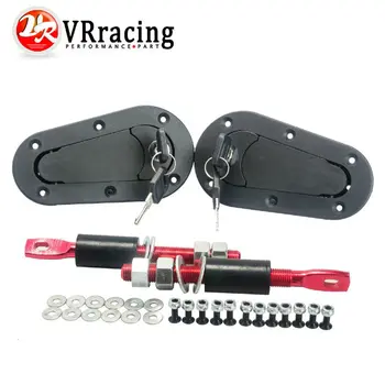 VR RACING- JDM D1 Plus Flush Hood Latch and Pin Kit Racing Latch Locks Locking Hood Kit VR-BPK-D21