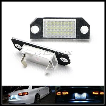 FOR FORD FOCUS MK2 (03-08) 24 LED SMD Replacement Number License Plate lights LED number Plate lamps for Ford Focus C-MAX white