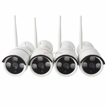 4Ch 8Ch 720P Wireless Camera NVR Kit 21.5 Inch HD Color NVR LED Plug And Play Night Vision WIFI Surveillance System P2P Outdoor