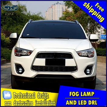Car-styling LED fog light for Mitsubishi Grandis LED Fog lamp with lens and LED daytime running ligh for car accessories