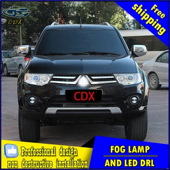 Car-styling LED fog light for Mitsubishi Grandis LED Fog lamp with lens and LED daytime running ligh for car accessories