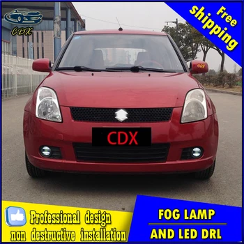 Car-styling LED fog light for Suzuki Alivio LED Fog lamp with lens and LED day time running ligh for car accessories
