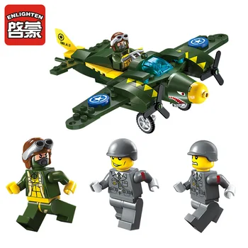 Lis Bevle Enlighten 1707 Military Series Fighter War Air Strikes Building Block Compatible With LEPIN Kids ToysEducational Toys