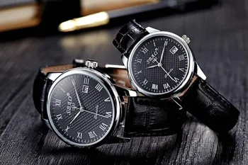 Ladies Roman numerals Quartz Watch Fashion Automatic women waterproof leather wristwatch top quality datejust business luxury