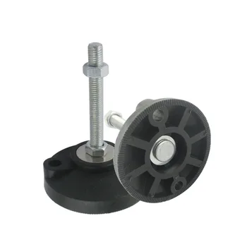 2pcs M16x120mm Adjustable Foot Cups Reinforced Nylon Base 100mm Diameter Articulated Feet M16 Thread Leveling Foot