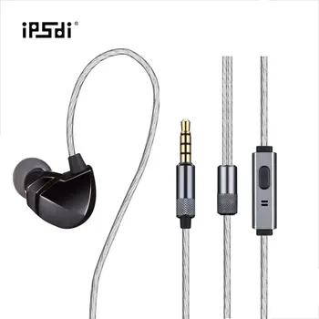 Ipsdi New 3.5mm In-Ear Earphones Super Bass Noise Isolating Earbuds Ergonomic Comfort-Fit with Mic HiFi Headset for Iphone 6s 6