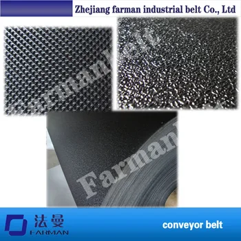 1.2mm,1.4mm black golf pattern treadmill pvc conveyor belt