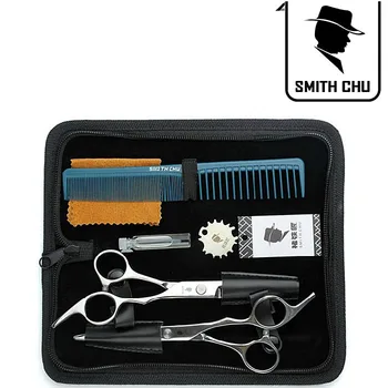 Smith Chu 5.5 in. Professional Hair Scissors set ,Straight & Thinning barber shears,6CR13,58HRC,