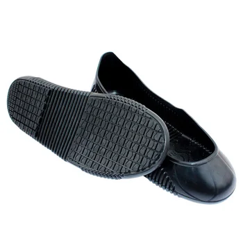 Soft and comfortable work shoe covers slip resistant mens safety footwear used in restaurant sea food shop kitchen chef shoes