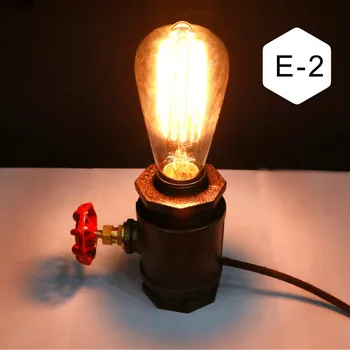 Vintage Pipe Night Light Loft Water Pipe Industrial Lamp Edison Bulb E27 American Style For Wedding Birthday Party-FJ-DT2S-039E0