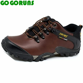 Outdoor sport hiking shoes men hunting trekking waterproof genuine leather outventure trail senderismo sneakers shoes zapatos