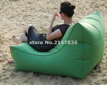 LARGE Space and Wide waterproof outdoor bean bag chair with high back support, backing portable beanbag sofas