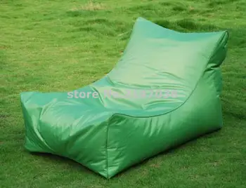 LARGE Space and Wide waterproof outdoor bean bag chair with high back support, backing portable beanbag sofas