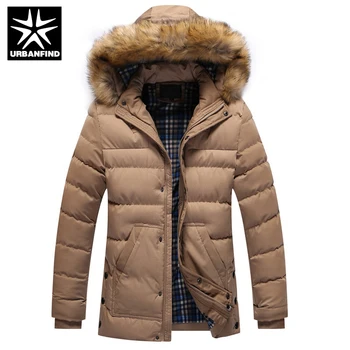 Fur Collar Winter Men Parkas Coats Thicken Warm Clothing Large Size M-3XL Big Pocket Man Fashion Casual Jackets