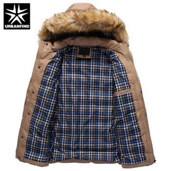 Fur Collar Winter Men Parkas Coats Thicken Warm Clothing Large Size M-3XL Big Pocket Man Fashion Casual Jackets