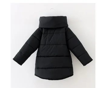 New 2017 children's winter clothing girl wadded jacket winter thickening outerwear cotton-padded jacket