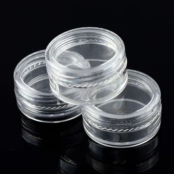 YCDC 2ml 3ml 5ml 80pcs Mini Refillable Bottles Cosmetic Empty Jar Pot Eyeshadow Acrylic Makeup Bottles Face Cream Container
