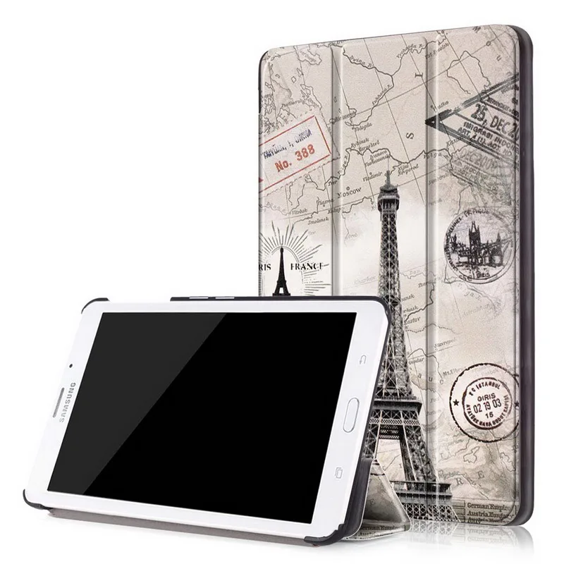 35PC/Lot Cover for Samsung Tab J 7.0 T285DY Case,Flip PU Leather Tablet Case for Samsung Galaxy Tab J 7.0 T285DY 7