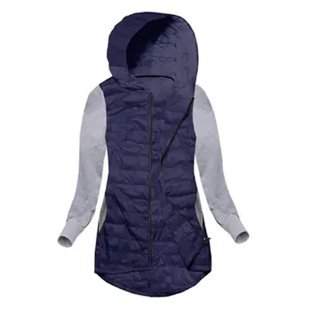 Fashion Winter Parkas Jacket Women Coat Cool Basic Cotton jacket Patch Irregular Zipper Outwear