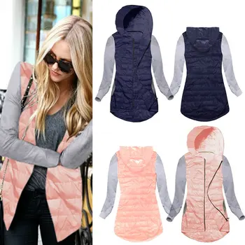 Fashion Winter Parkas Jacket Women Coat Cool Basic Cotton jacket Patch Irregular Zipper Outwear