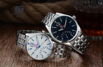 GUOTE Hot Men Stainless Steel Casual Watch Sport Watches Men Luxury Brand Quartz Men Wristwatches Relogio Masculino