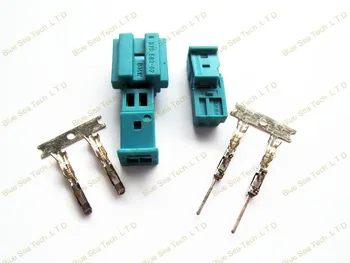 2 sets two color 8-1452577-A/9-968554-1A Auto Speaker plug,Auto stereo plug,Car lamp connector with 10cm cable for BMW,X1
