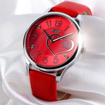 Watch Women SKMEI Luxury Brand Fashion Quartz Watch Women Ladies Leather Watches Casual Clock Female Dress Gift Relogio