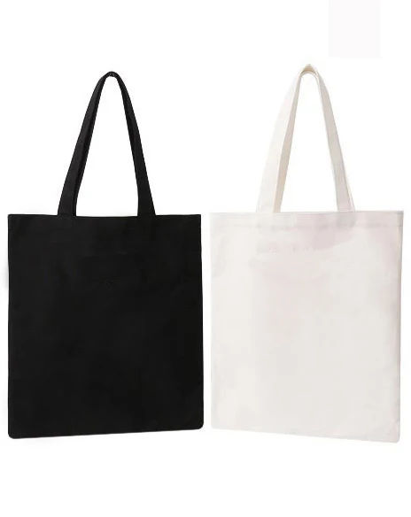 10 pieces/lot  eco-friendly open pocket casual canvas tote bags accept customized logo/size/color