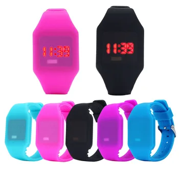 Men's Women's Silicone LED Watch Fashion Rubber Casual Sports Bracelet Digital Wrist Watches Relogio Masculino Oct21